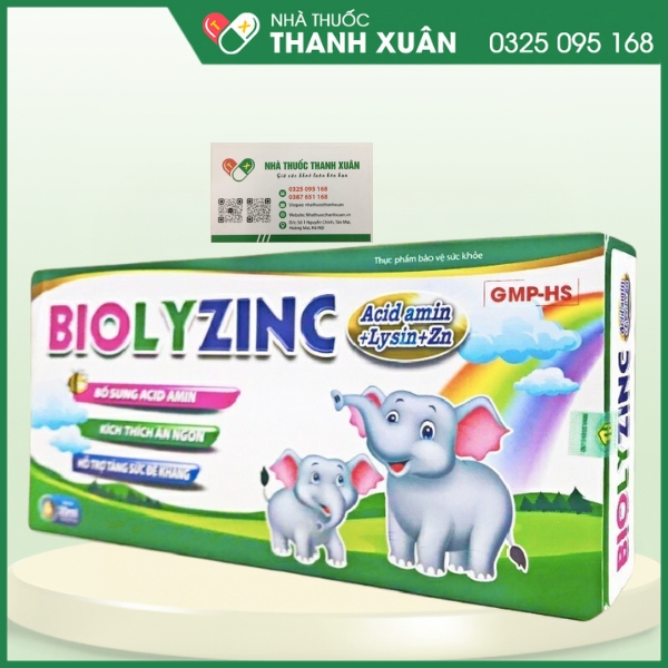 BiolyZinC - Giúp bồi bổ cơ thể, kích thích ăn ngon miệng